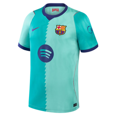 Barcelona Style Mint Green Dual-Tone Graphic Soccer Jersey (Raphinha)