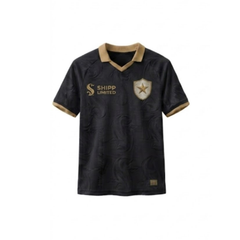 Black & Gold Premium Soccer Jersey – Short Sleeve Athletic Football Shirt for Men