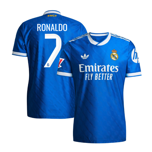 Cristiano Ronaldo Real Madrid adidas 2025/26 Third Player Jersey - Blue