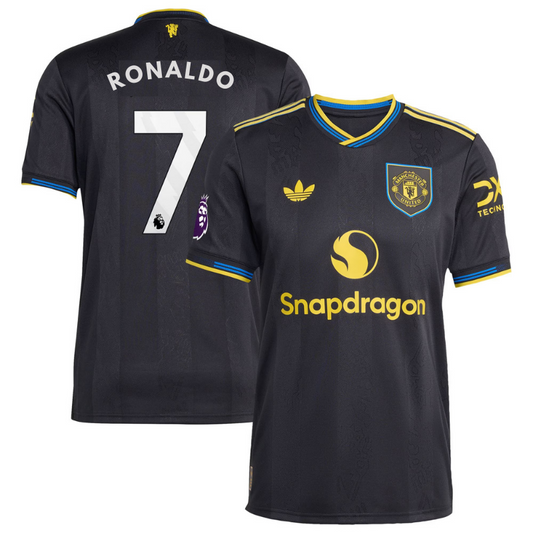 Cristiano Ronaldo Manchester United adidas 2025/26 Third Player Jersey - Black