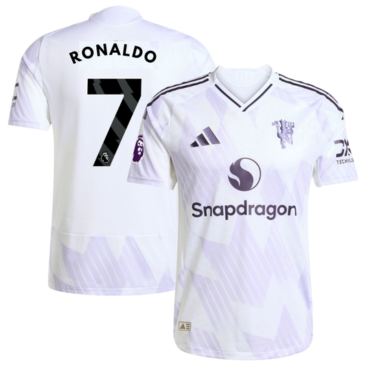Cristiano Ronaldo Manchester United adidas 2025/26 Away Player Jersey - White