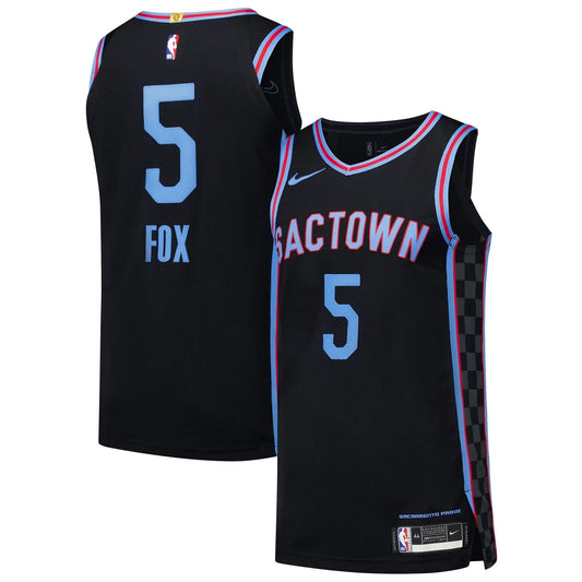 De'Aaron Fox Sacramento Kings Nike Authentic Player Jersey - City Edition - Black Nike
