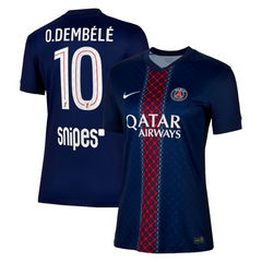 PSG Home Stadium Shirt 2025-26 - Womens with O. Dembélé 10 printing