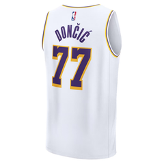 Los Angeles Lakers White & Purple Fastbreak Basketball Jersey (Dončić)