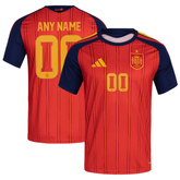 Men's Premium Red and Navy Custom Football Shirt – Slim Fit Pro-Style Matchday Performance Top