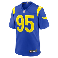 Los Angeles Style Royal Blue & Gold Football Jersey (Garrett)