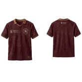 Shipp Limited Men's Short-Sleeve Polo Shirt - Burgundy with Textured Pattern