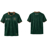Shipp Limited Men's Short-Sleeve Polo Shirt - Forest Green with Textured Pattern