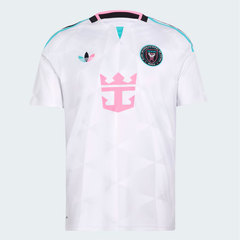 ""White, Pink & Cyan Performance Football Jersey – Premium Soccer Shirt (Messi)""