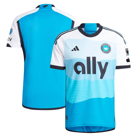 Charlotte FC adidas 2024 The Carolina Kit: Explore Authentic Jersey - Blue adidas
