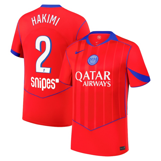 Achraf Hakimi Paris Saint-Germain 2025/26 Third Match Player Jersey - Red Nike