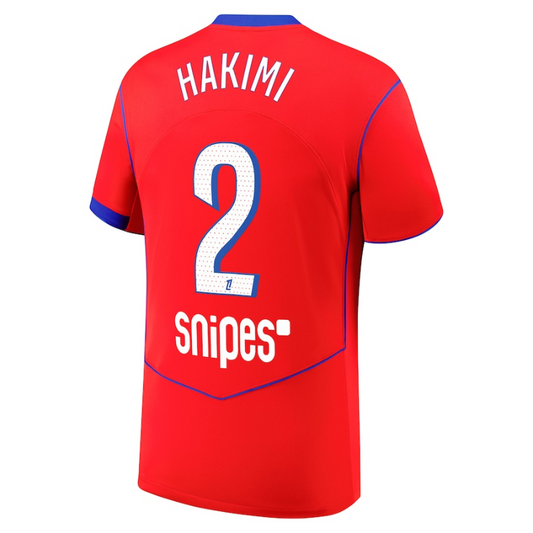 Achraf Hakimi Paris Saint-Germain 2025/26 Third Match Player Jersey - Red Nike
