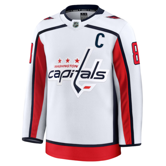 Alexander Ovechkin Washington Capitals Fanatics Away Premium Jersey - White Fanatics