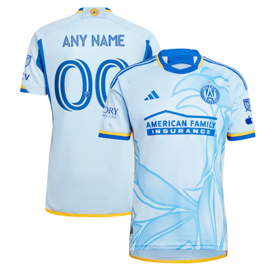 Atlanta United FC adidas 2024 The Resurgens Kit Authentic Custom Jersey - Light Blue