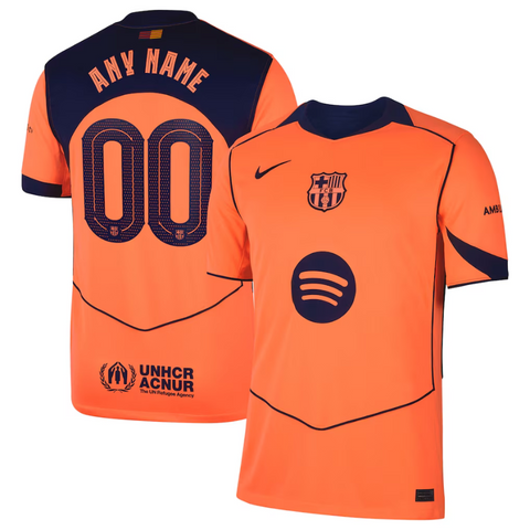 Barcelona Nike 2025/26 Third Jersey - Orange