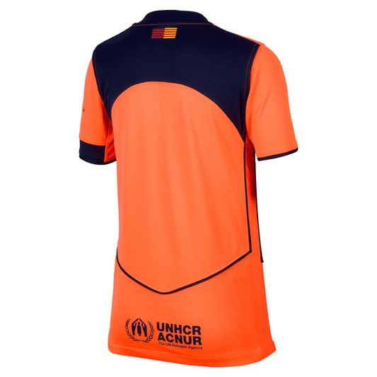 Barcelona Nike Youth 2025/26 Third Jersey - Orange