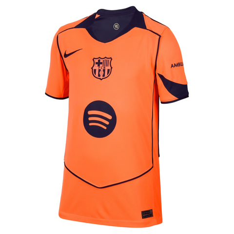 Barcelona Nike Youth 2025/26 Third Jersey - Orange