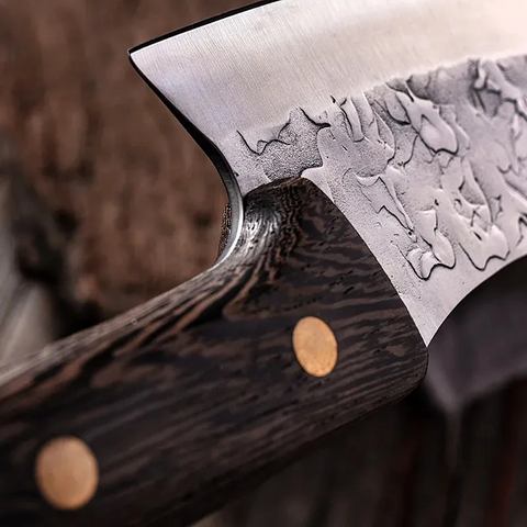 Handmade Japanese Full Tang Chef & Boning Knife – Steel Cleaver Cutter