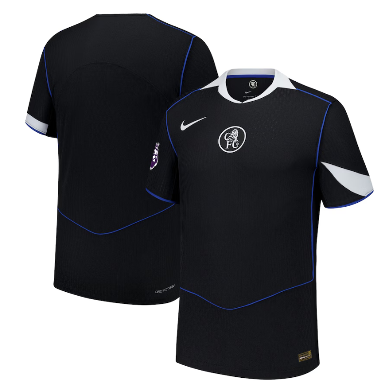 Chelsea Nike 2025/26 Third Authentic Jersey with Patch - Black Nike