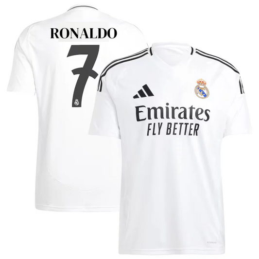 Cristiano Ronaldo 7 Real Madrid adidas 2024/25 Home Player Jersey - White Adidas