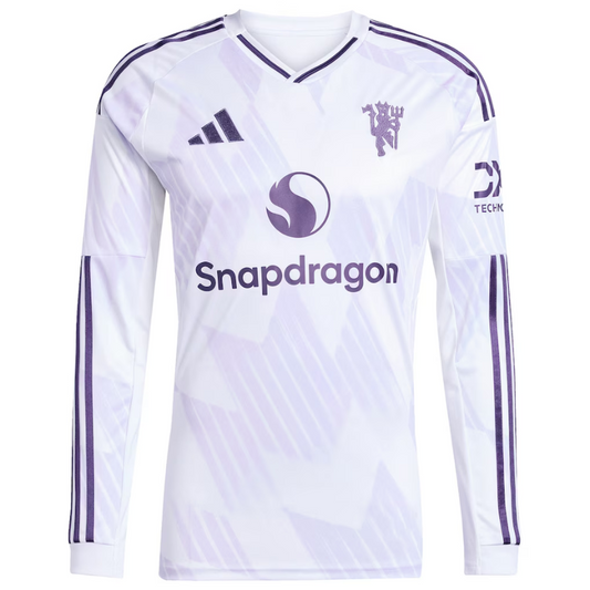 Cristiano Ronaldo Manchester United adidas 2025/26 Away Authentic Long Sleeve Player Jersey - White