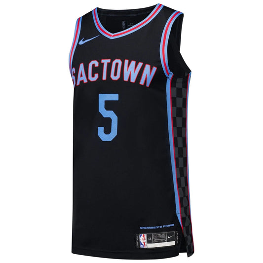 De'Aaron Fox Sacramento Kings Nike Authentic Player Jersey - City Edition - Black Nike