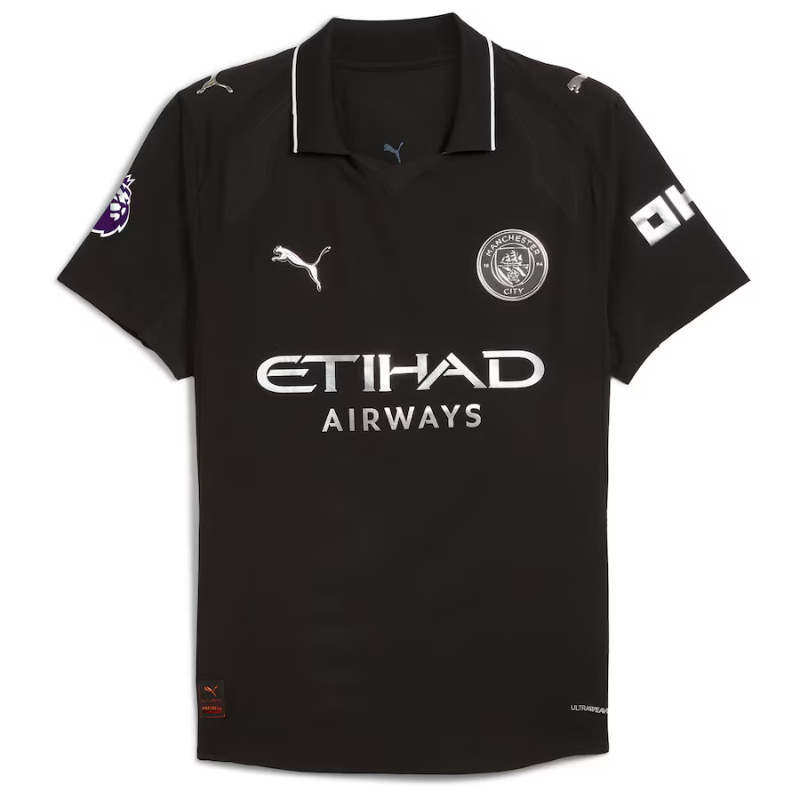 Erling Haaland Manchester City 2025/26 Away Player Jersey - Black