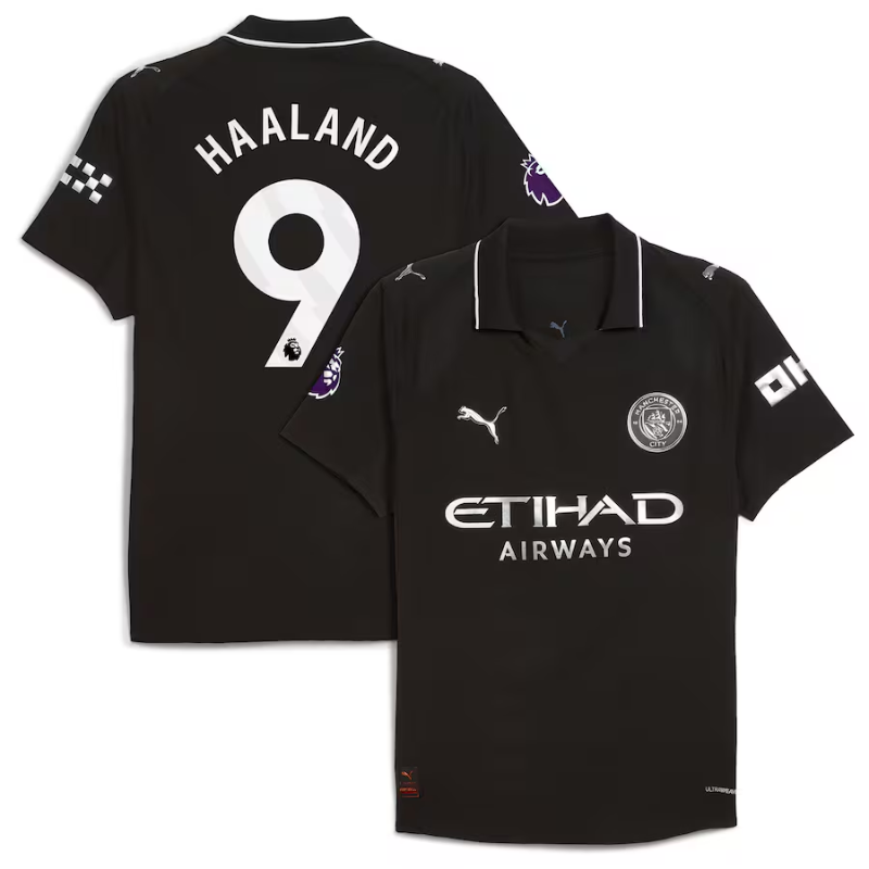 Erling Haaland Manchester City Youth 2025/26 Home Player Jersey - Sky Blue