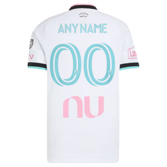 ""White, Pink & Cyan Performance Football Jersey – Premium Custom Soccer Shirt (Miami)""