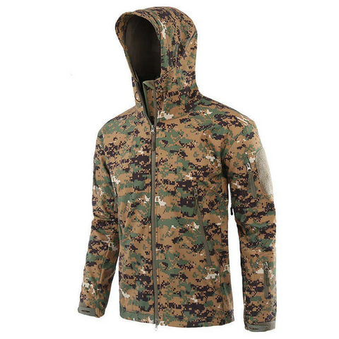 Men's Hiking Army Jackets Men Camouflage Autumn Winter Skin Soft Shell Waterproof Jacket Windbreaker For Hunting Camping - Shipp Limited™