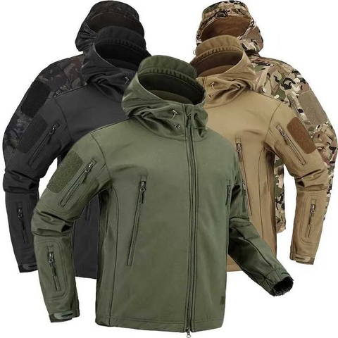 Men's Hiking Army Jackets Men Camouflage Autumn Winter Skin Soft Shell Waterproof Jacket Windbreaker For Hunting Camping - Shipp Limited™