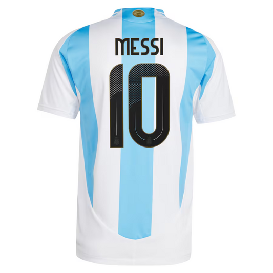 Lionel Messi Argentina National Team Adidas 2024 Home Authentic Player Jersey - White Adidas