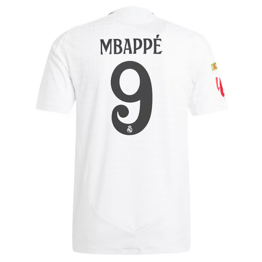 Kylian Mbappé Real Madrid Adidas 2024/25 Home Authentic Player Jersey - White Adidas