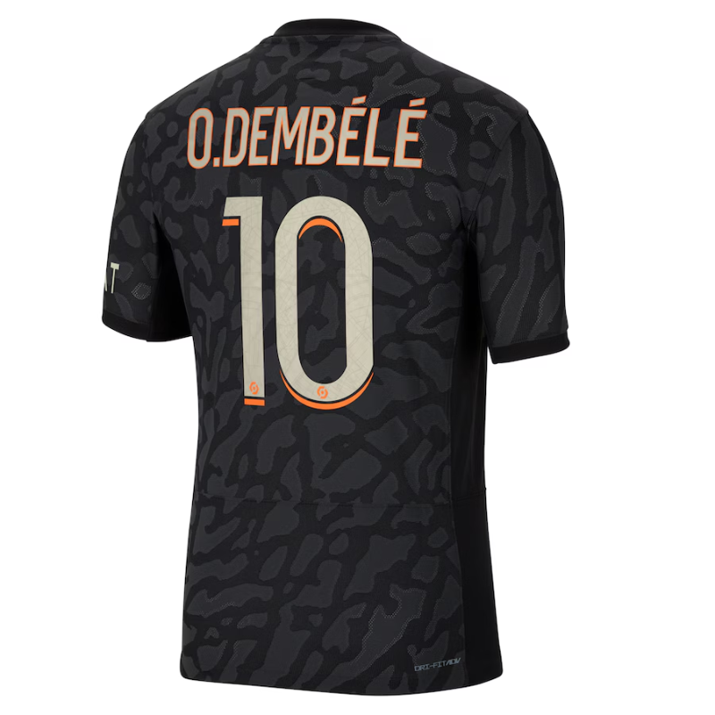 Jordan Brand Ousmane Dembélé Paris Saint-Germain Anthracite 2023/24 Third Match Player Jersey Brand
