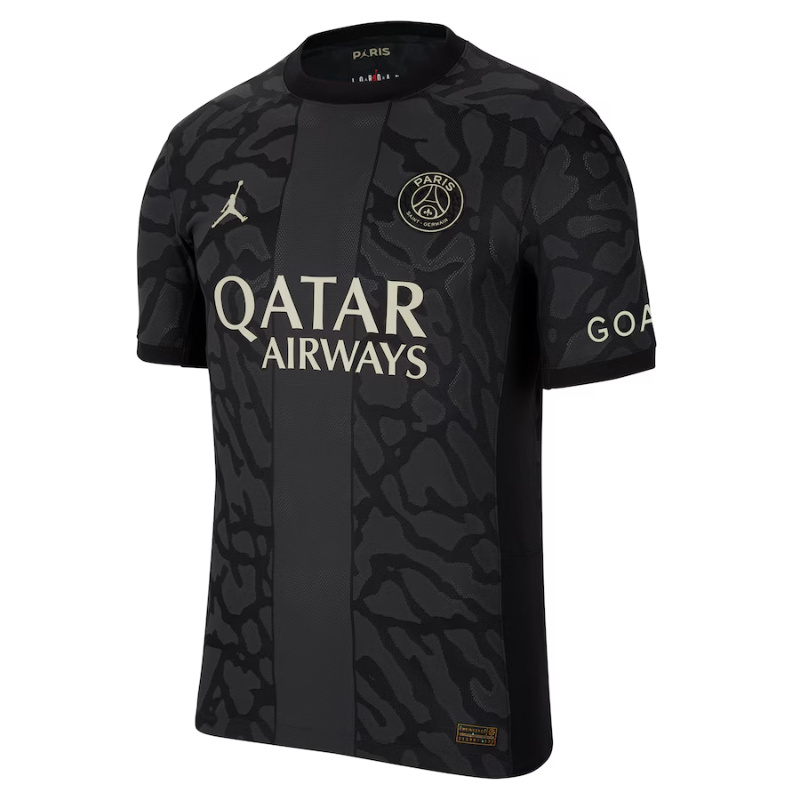 Jordan Brand Achraf Hakimi Paris Saint-Germain Anthracite 2023/24 Third Match Player Jersey Brand