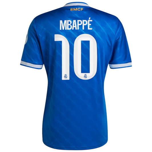 Kylian Mbappé Real Madrid adidas 2025/26 Third Player Jersey - Blue