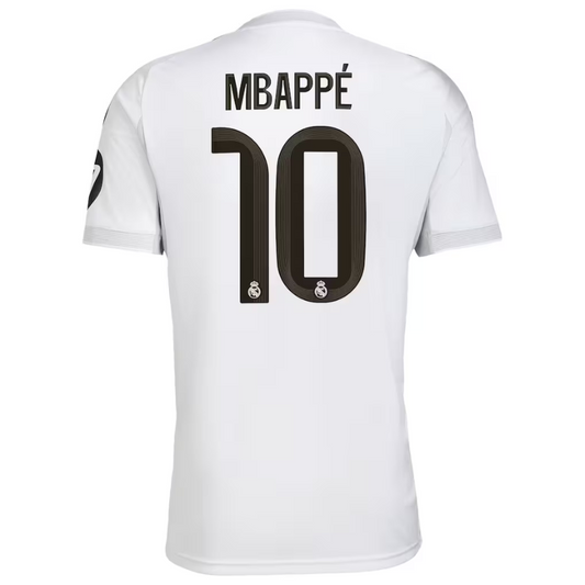 Kylian Mbappé Real Madrid adidas 2025/26 Home Player Jersey - White