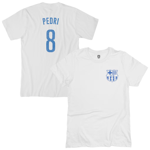 Pedri Barcelona 1863FC Player T-Shirt - White
