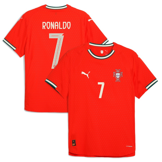 Cristiano Ronaldo Portugal National Team Puma 2025 Home Jersey - Red Puma