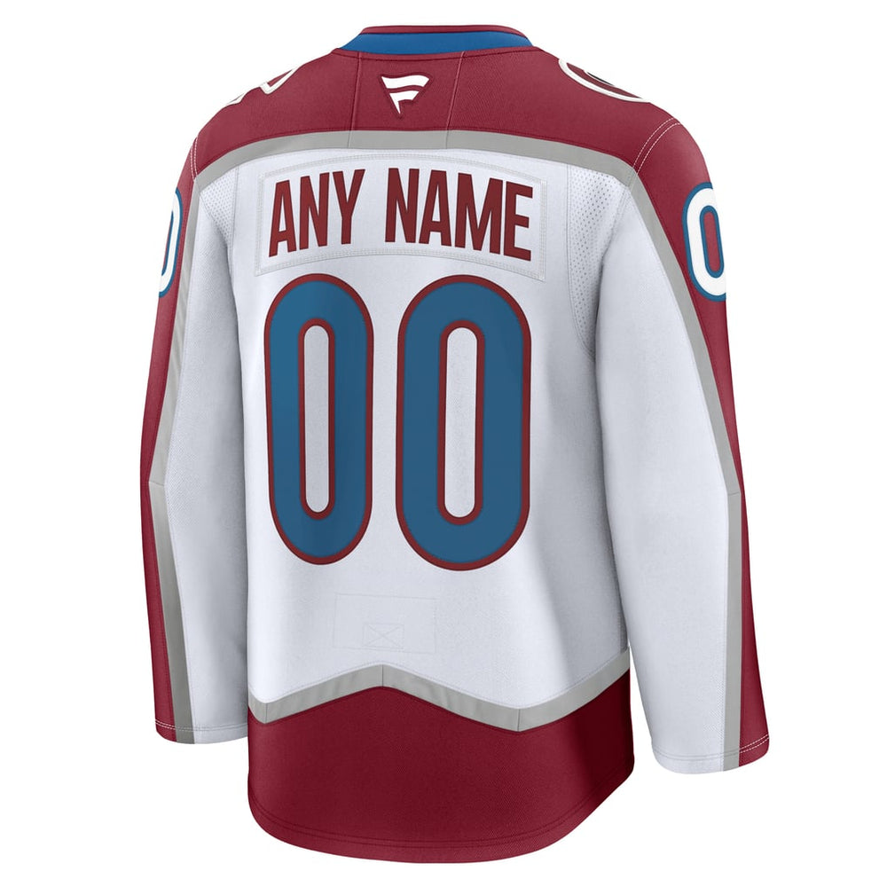 Fanatics Colorado Avalanche Away Premium Custom Jersey