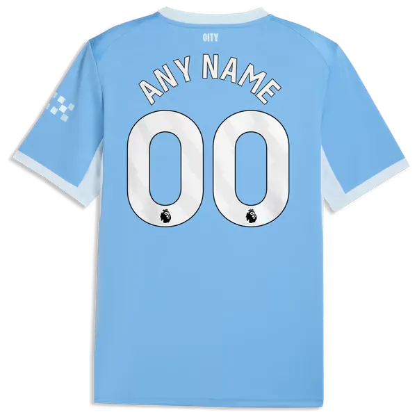 Manchester City Light Blue Home Custom Jersey