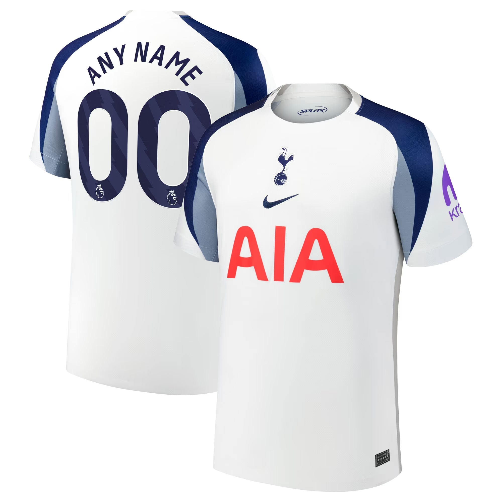 Nike Tottenham Hotspur 2025/26 Home Replica Custom Jersey